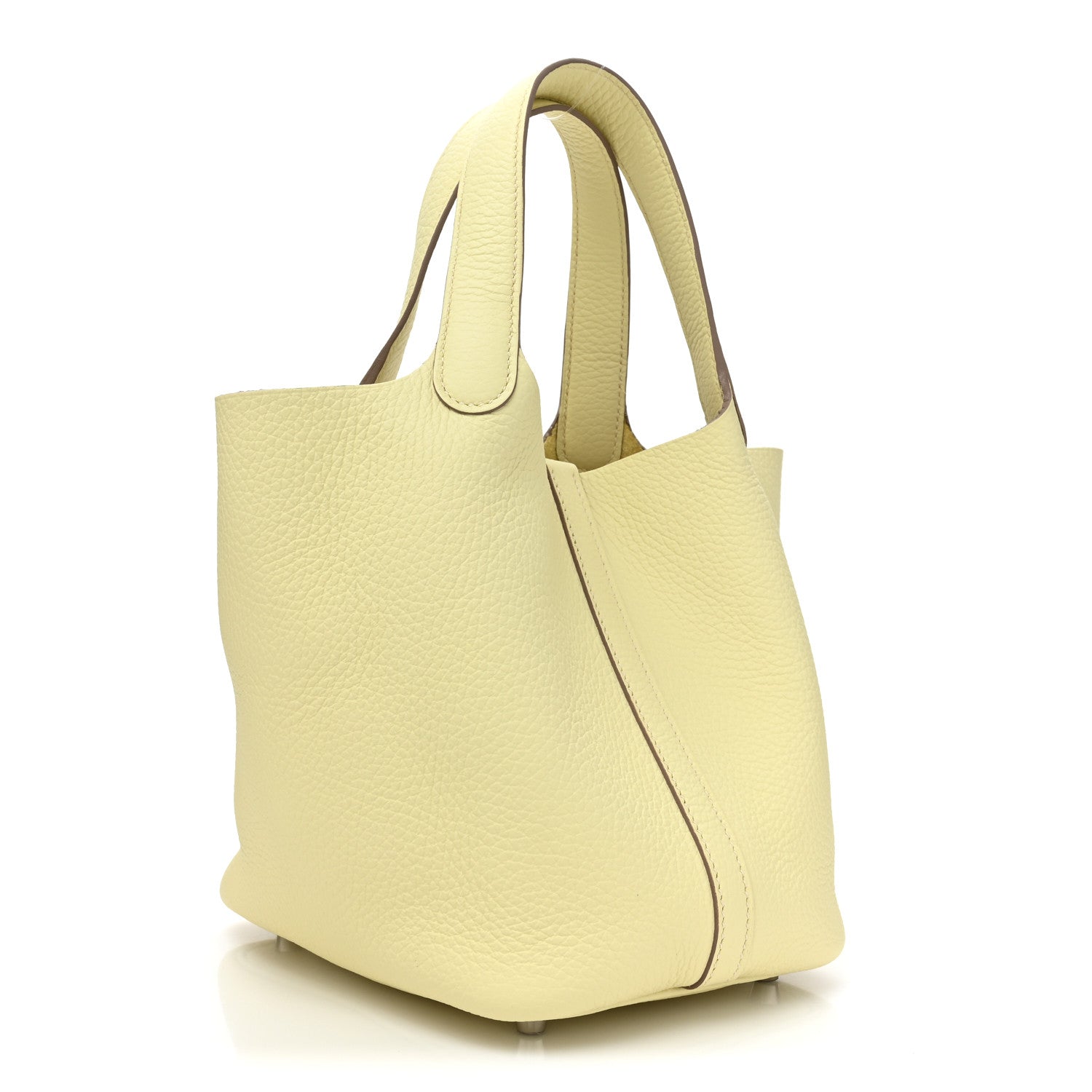 Hermes Taurillon Clemence Picotin Lock 18 PM Jaune Milton 3 of 9