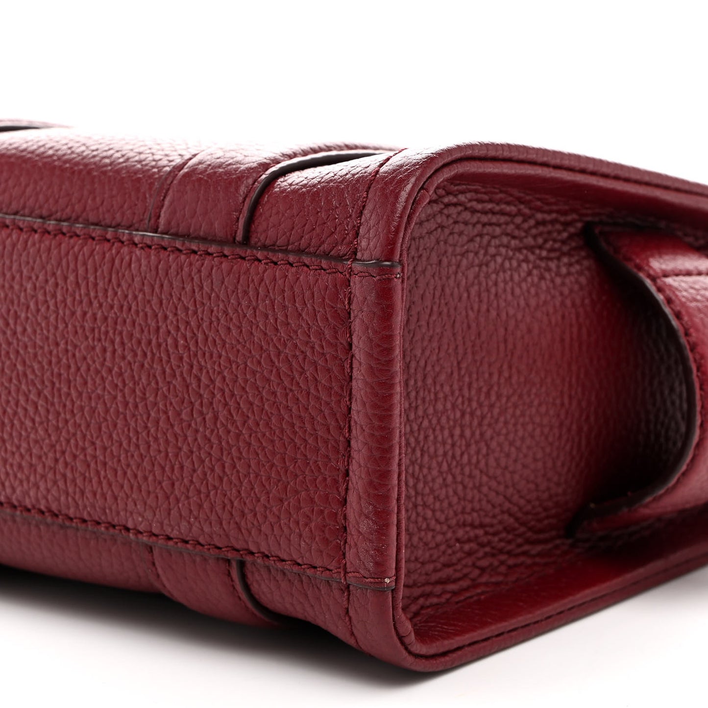 Grained Calfskin Mini The Tote Bag Cherry
