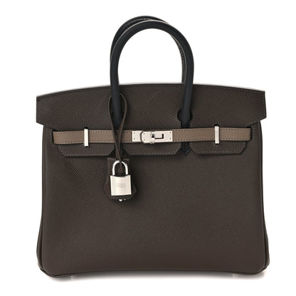 Hermes Epsom Birkin 25 Ecorce Etoupe Black Ecorce Etoupe Black 1 of 10