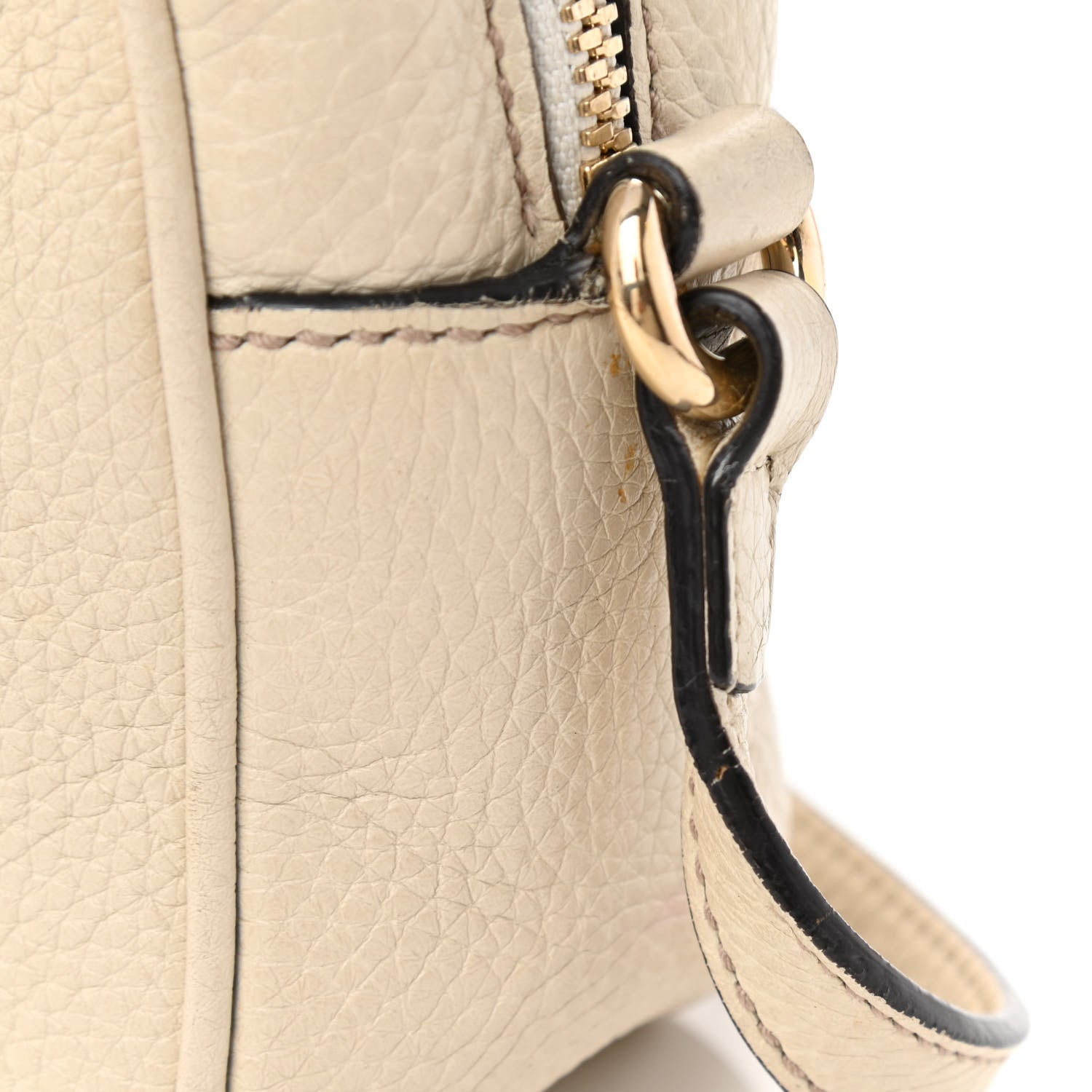 Gucci Pebbled Calfskin Small Soho Disco Bag Off White 13 of 17