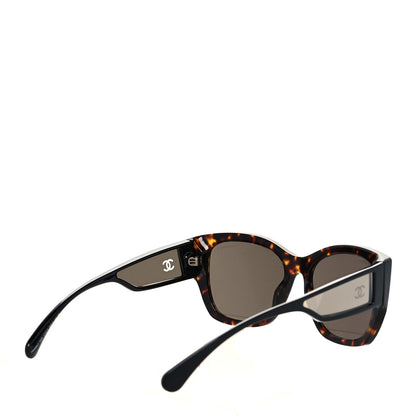 Chanel Acetate Butterfly Sunglasses 5429 Dark Tortoise 3 of 8