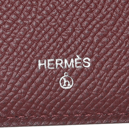 Hermes Epsom Petit H Flat Case Bleu Rouge H 5 of 6