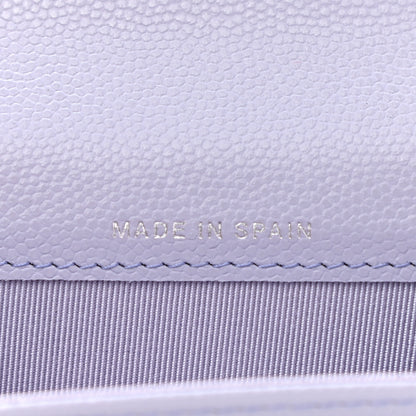 Chanel Caviar Quilted Flap Card Holder Wallet Light Purple 7 of 8