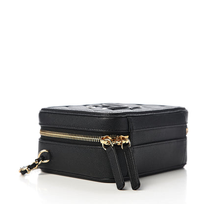 Chanel Caviar Quilted Small CC Filigree Vanity Case Black 3 of 9