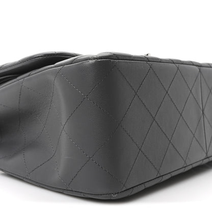 Chanel Lambskin Quilted Jumbo Double Flap Dark Grey 9 of 11