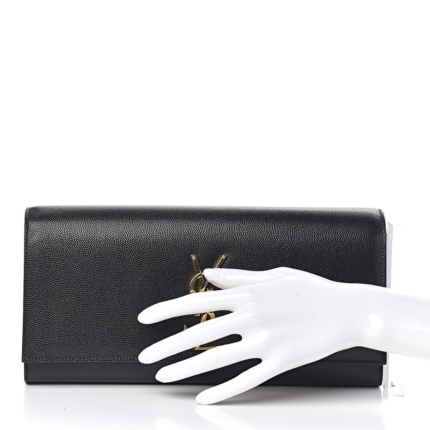 Grain De Poudre Monogram Cassandre Clutch Black