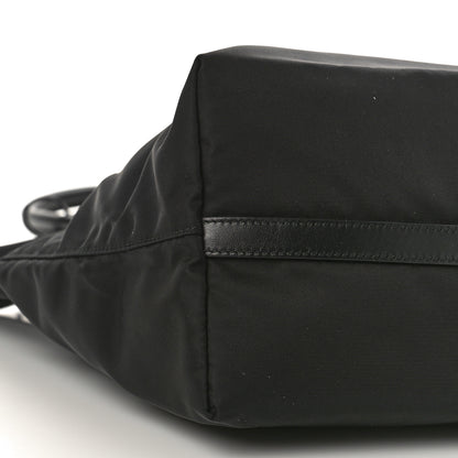Prada Tessuto Nylon Soft Calf Shopping Tote Black 7 of 8