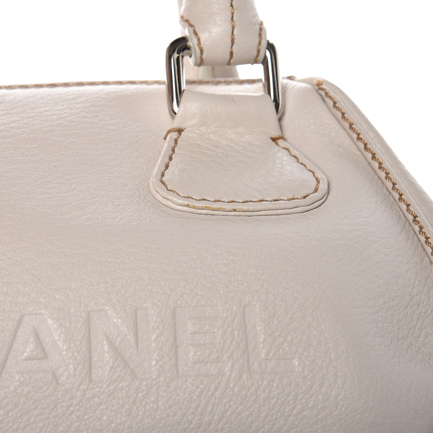 Chanel Calfskin Small Tassel Bowler White 9 of 13