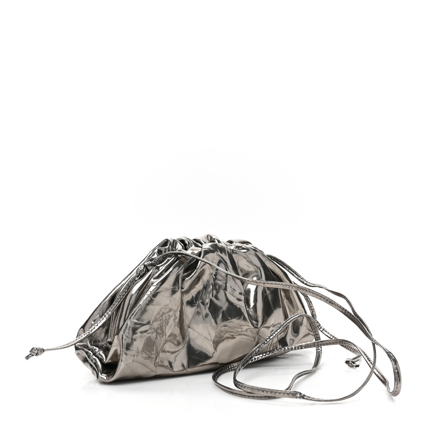 Bottega Veneta Metallic Crushed Calfskin The Mini Pouch Anchor 3 of 8