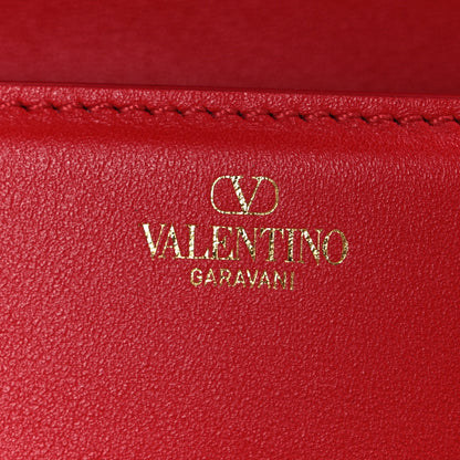 Valentino Garavani Calfskin Enamel Vlogo Small Loco Shoulder Bag Rouge Pur 6 of 10