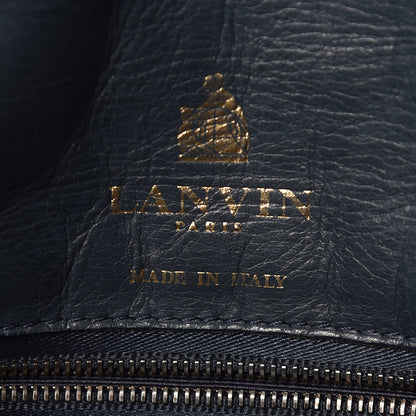 Lanvin Calfskin Quilted Large Happy Shoulder Bag Grey 5 of 9