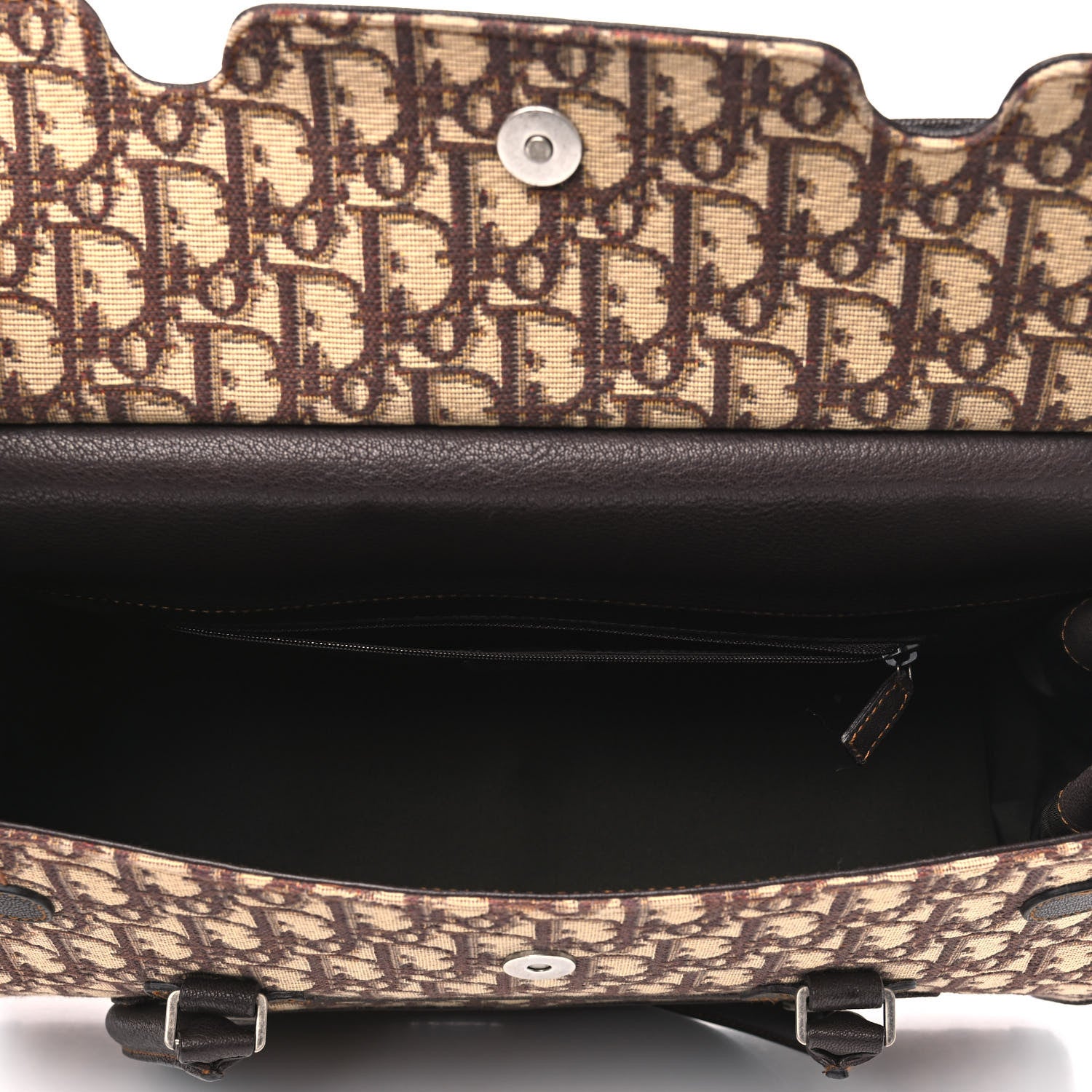 Christian Dior Monogram Medium Flight Tote Brown 4 of 6