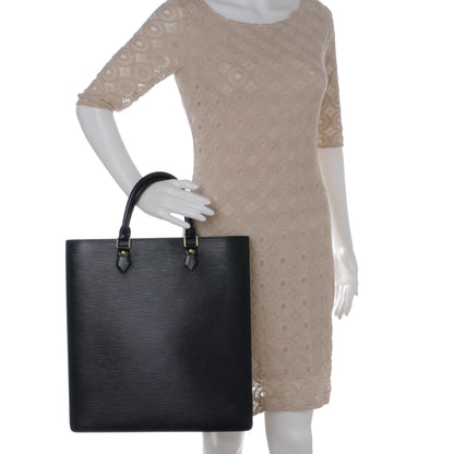 Louis Vuitton Epi Sac Plat Black 2 of 7