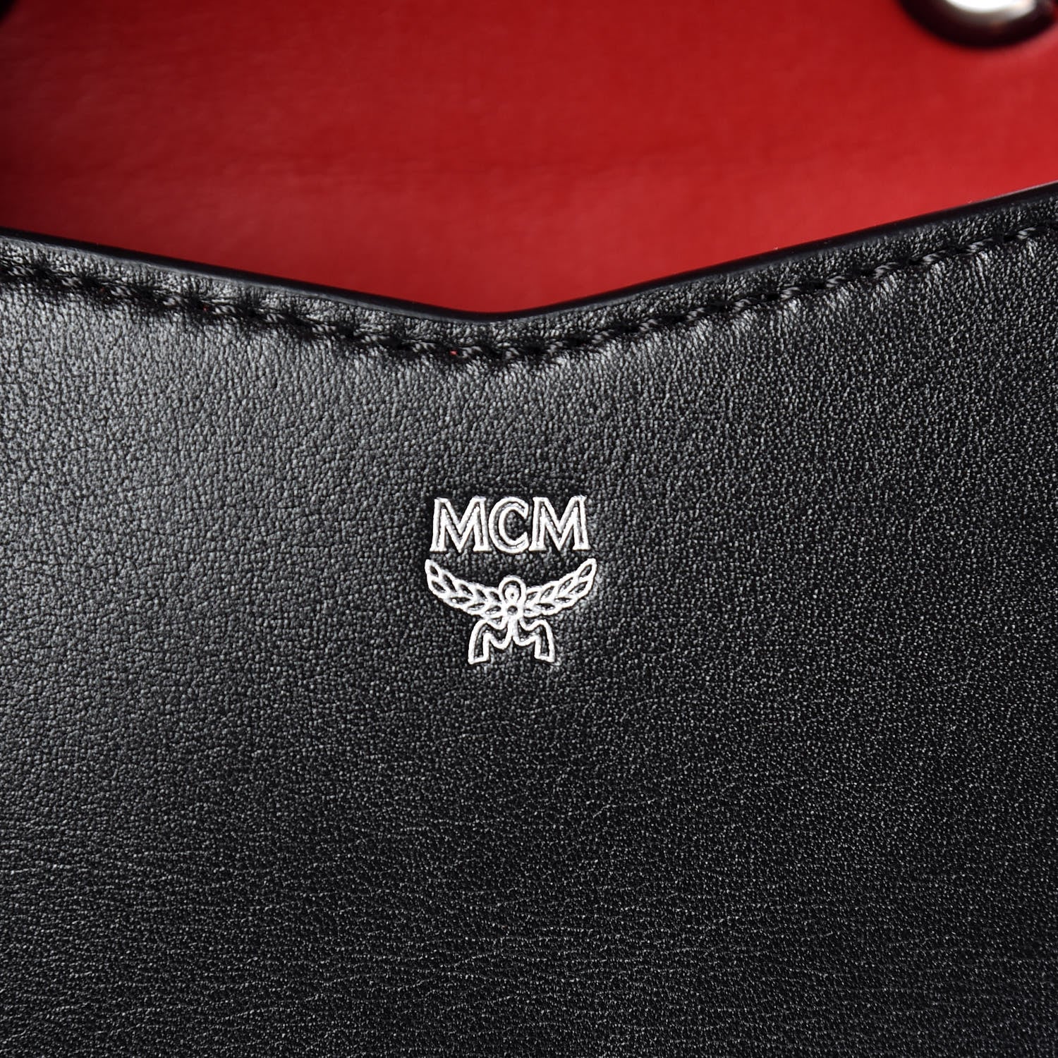 MCM Lambskin Diamond Disco Mini Flap Crossbody Bag Black 6 of 10