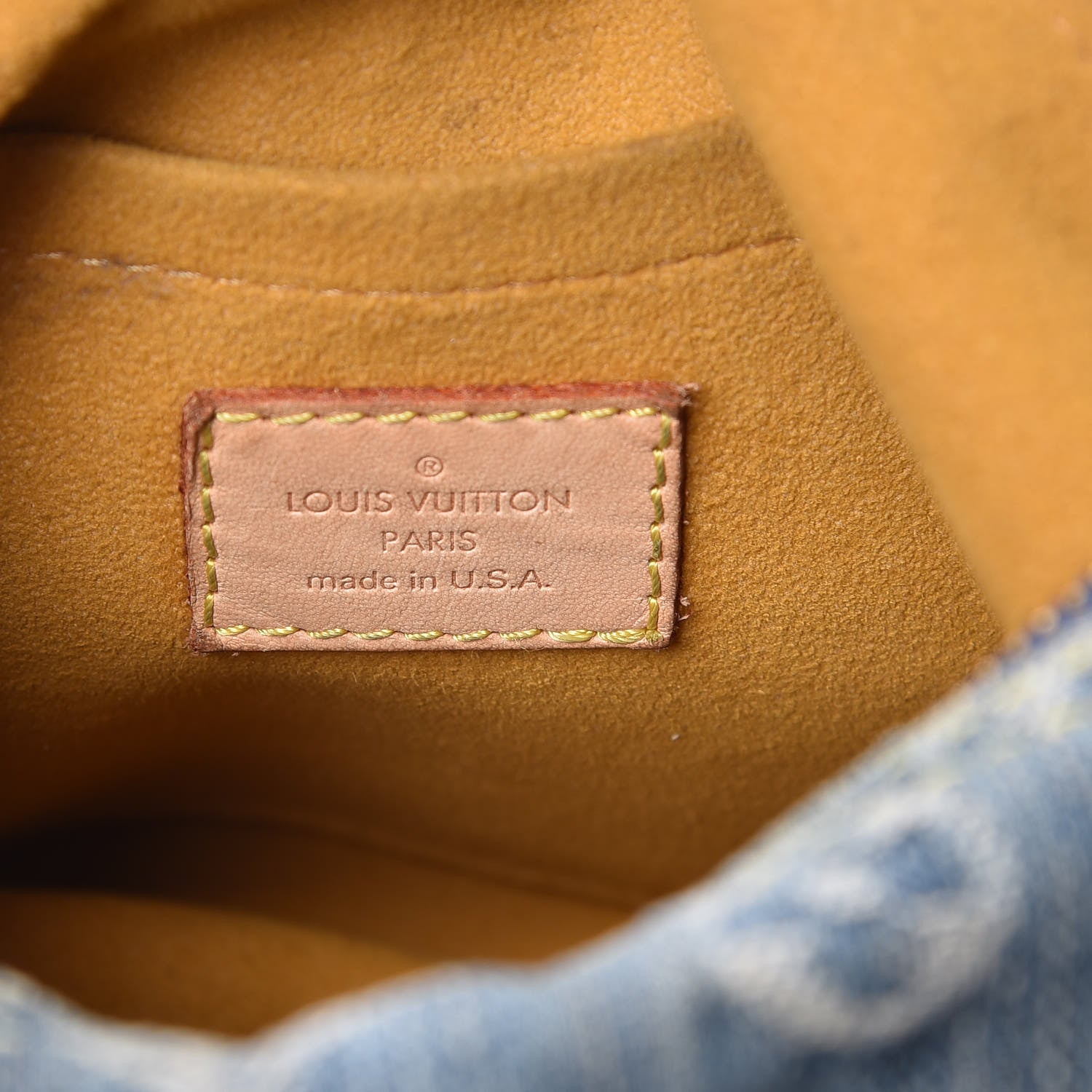 Louis Vuitton Monogram Denim Baggy PM Blue 6 of 15