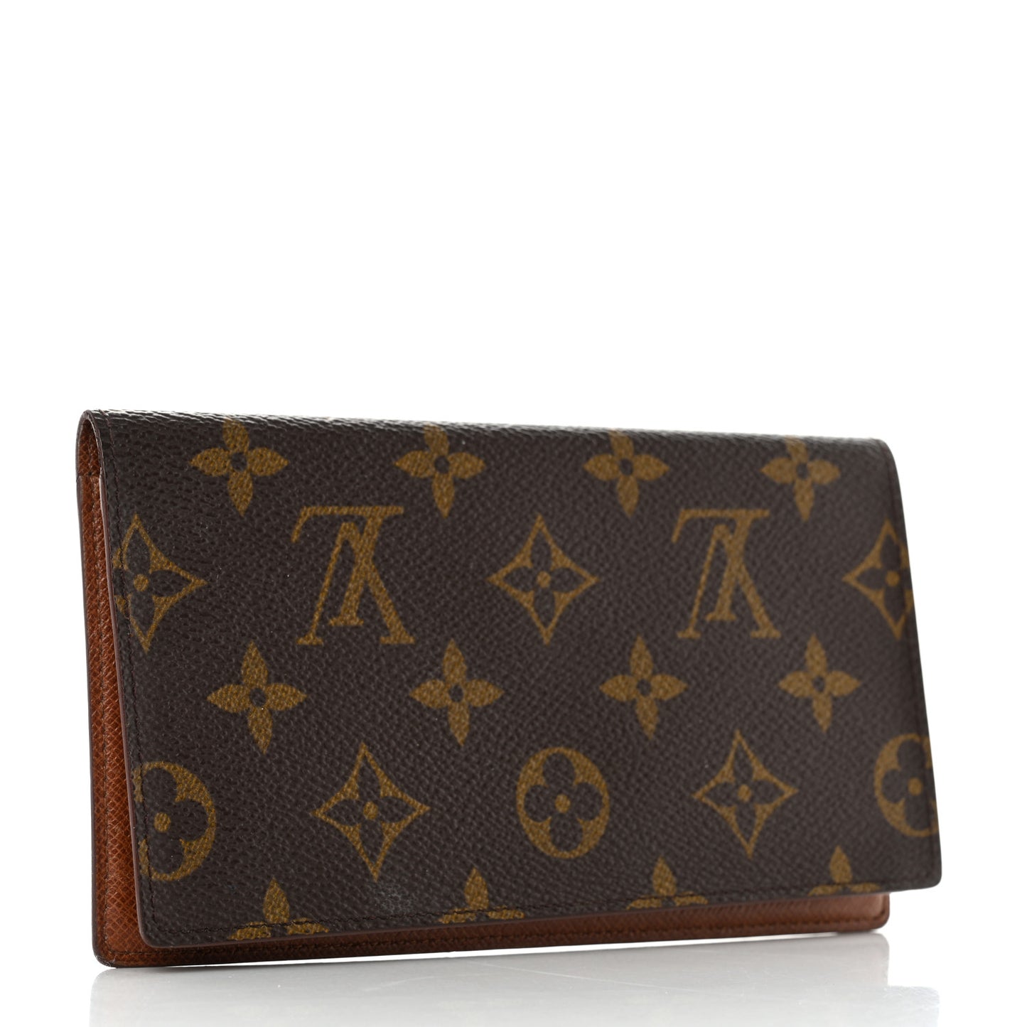 Monogram Simple Checkbook Holder Wallet Cover
