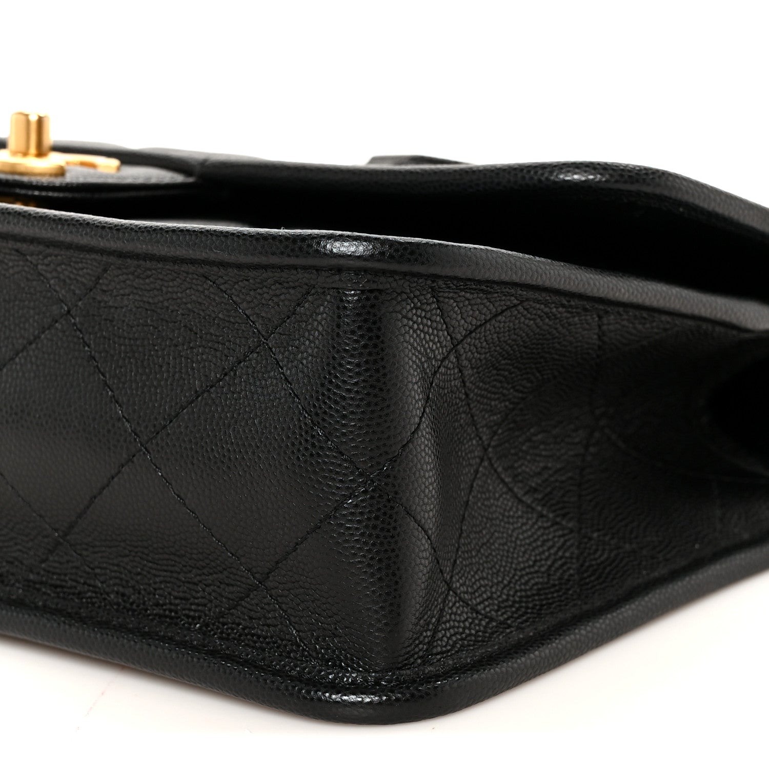 Chanel Caviar Quilted School Memory Small Top Handle Flap Black 12 of 12
