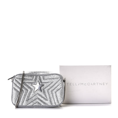 Stella McCartney Glitter Star Patch Shoulder Bag Silver 10 of 10