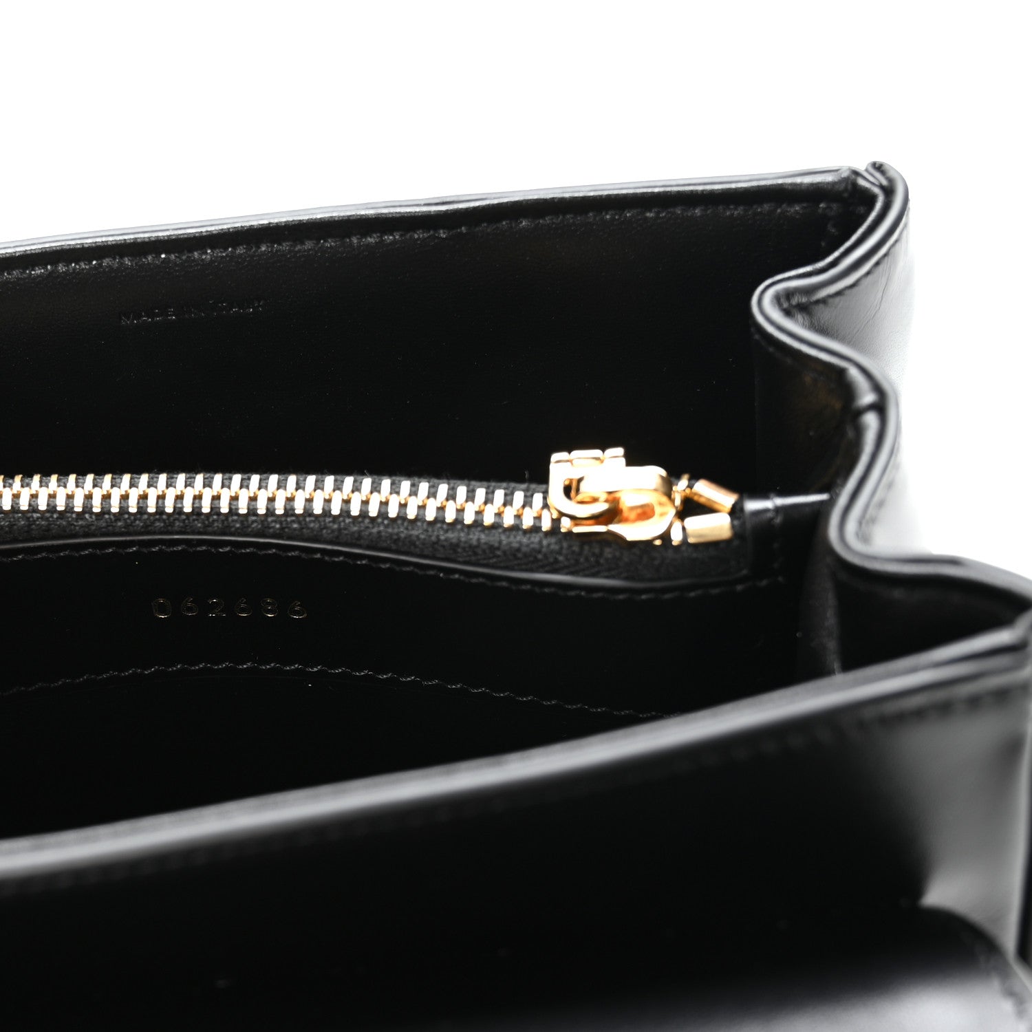Celine Satinated Calfskin Mini 16 Top Handle Bag Black 9 of 12