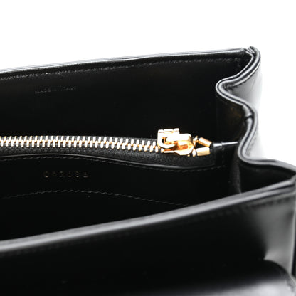 Celine Satinated Calfskin Mini 16 Top Handle Bag Black 9 of 12