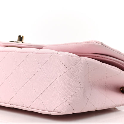 Chanel Caviar Quilted Medium Double Flap Light Pink 9 of 9