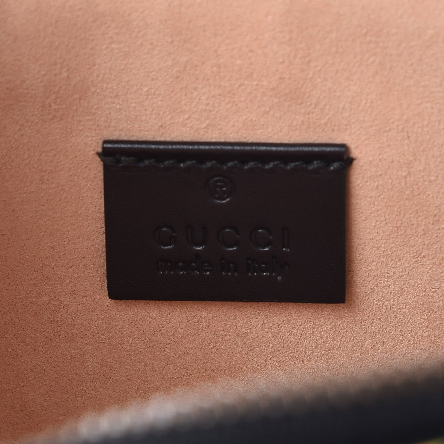Calfskin GucciGhost Print Pouch Black New Acquamarine