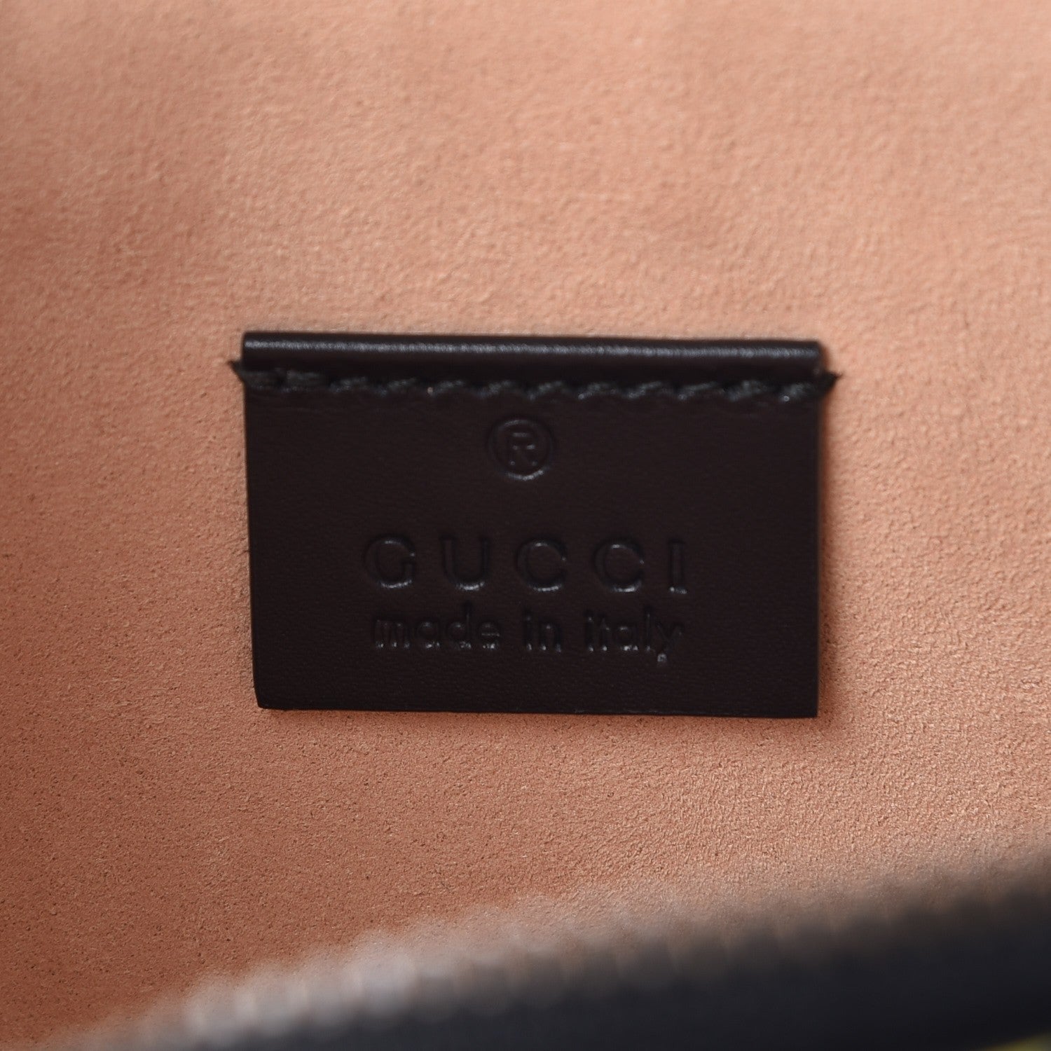 Gucci Calfskin GucciGhost Print Pouch Black New Acquamarine 7 of 8
