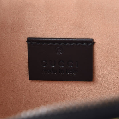 Gucci Calfskin GucciGhost Print Pouch Black New Acquamarine 7 of 8