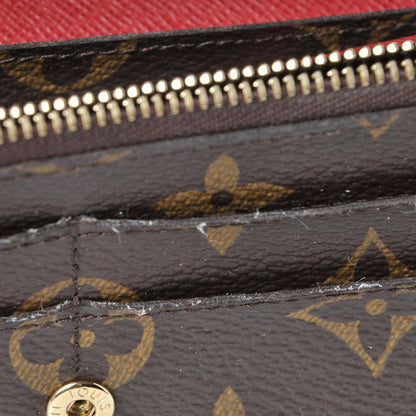 Louis Vuitton Monogram Emilie Wallet Red 7 of 8