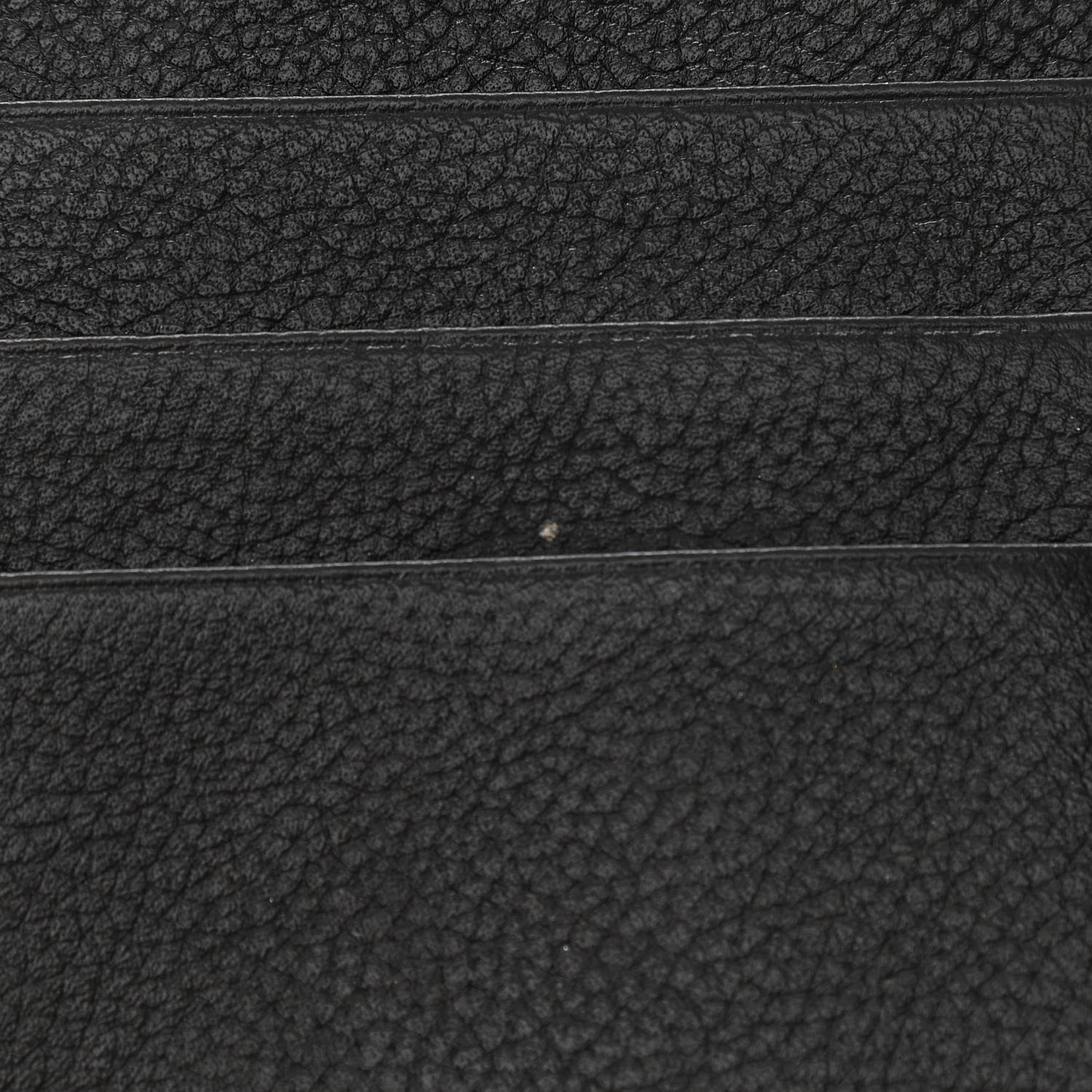 Grained Calfskin Logo Cash Phone Holder Bag Black White