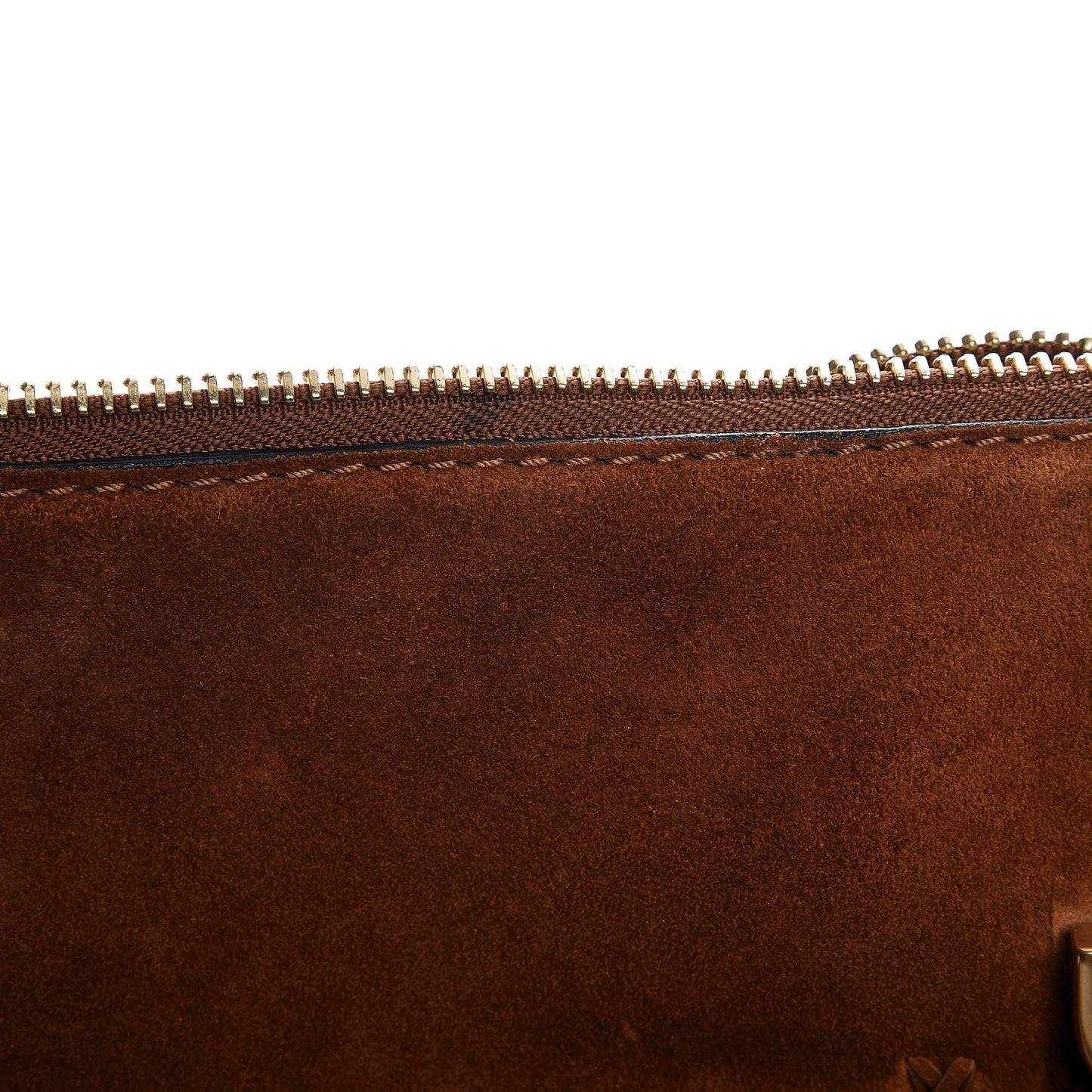 Suede Calfskin Braided Medium Marcie Satchel Caramel