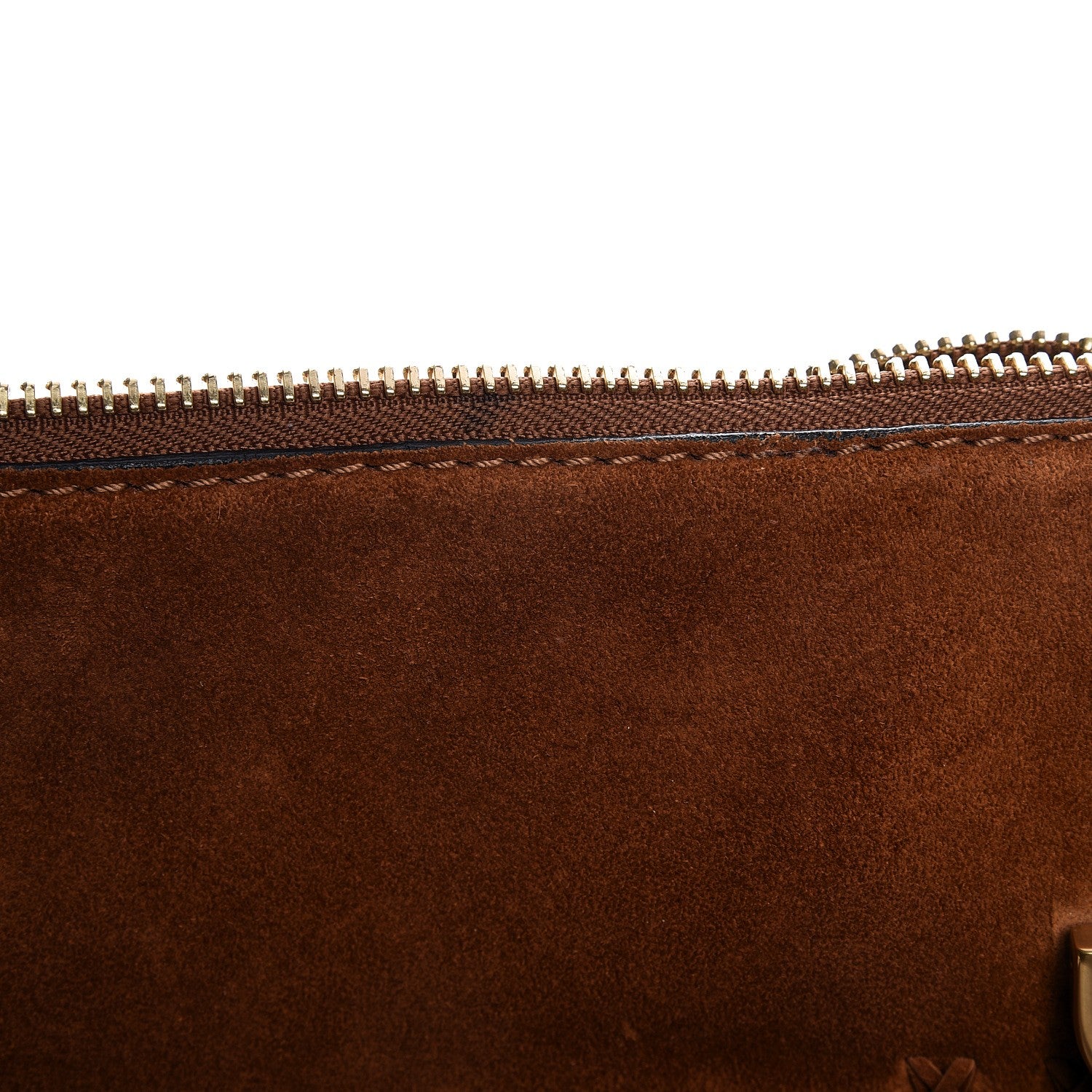 Chloe Suede Calfskin Braided Medium Marcie Satchel Caramel 10 of 12