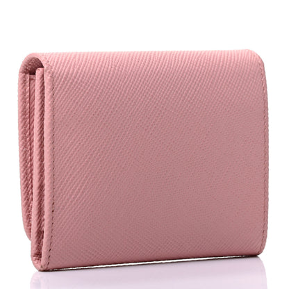 Prada Saffiano Metal Tri-Fold Wallet Orchidea 2 of 4