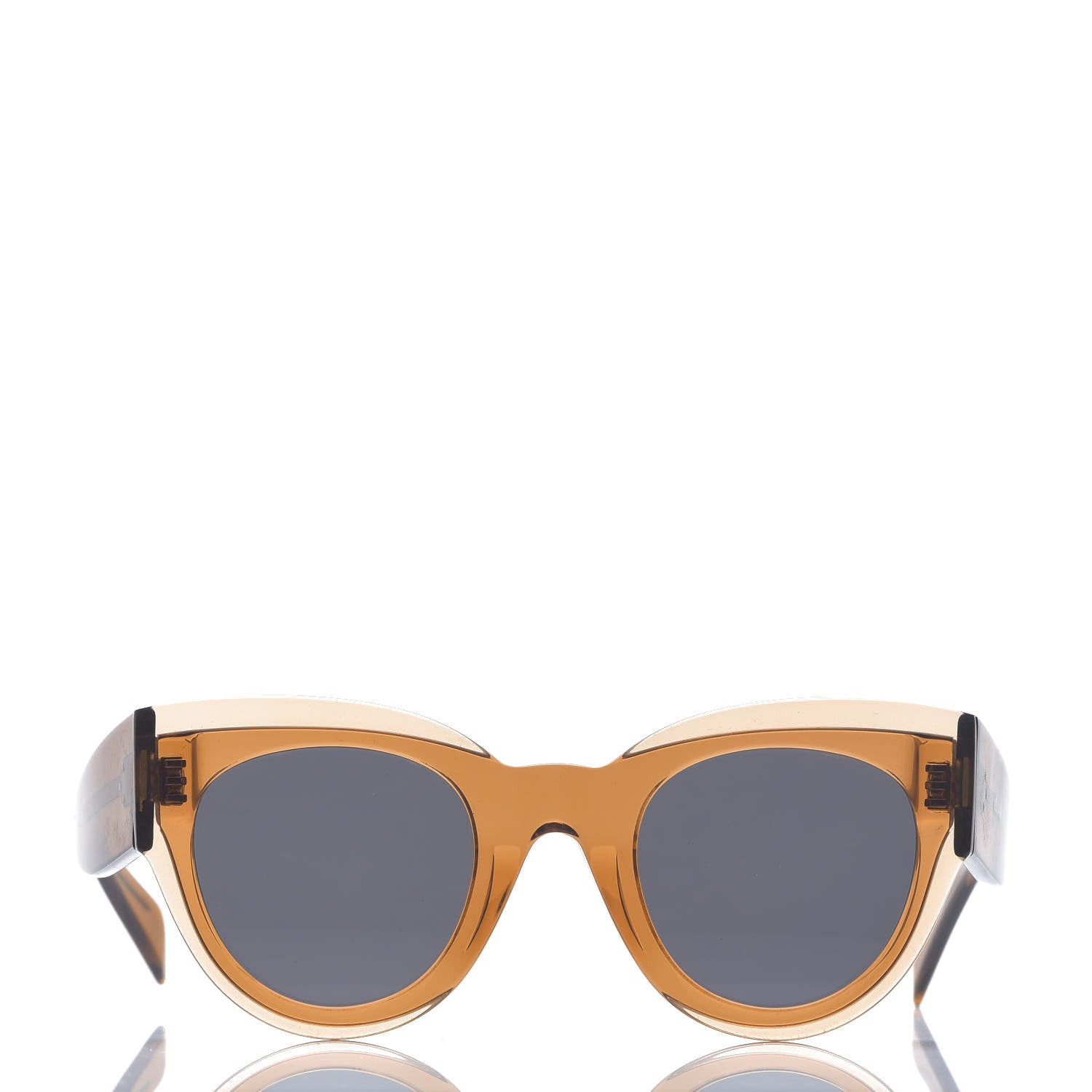 Celine Acetate Petra Sunglasses CL41447/S Transparent Orange 2 of 6