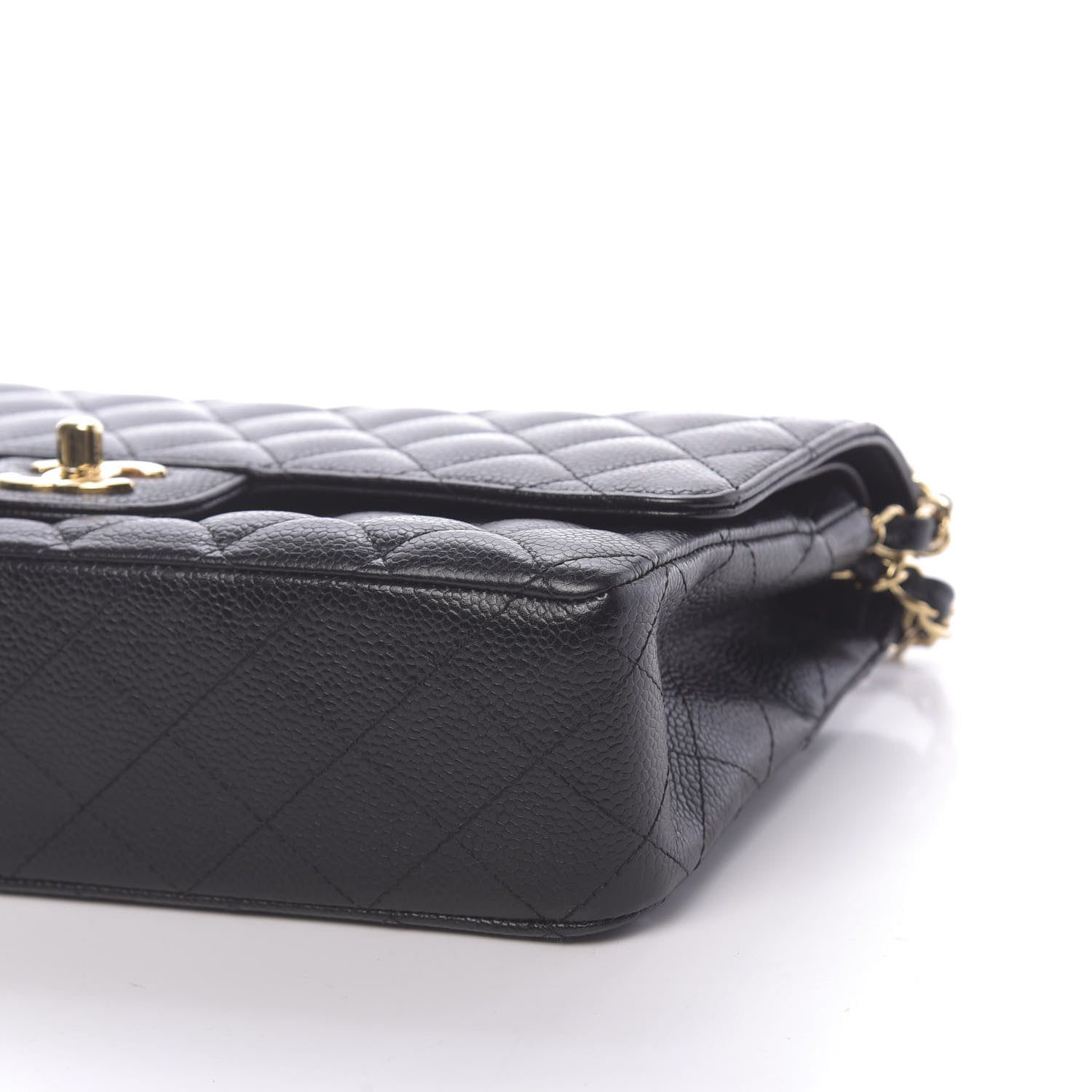 Chanel Caviar Quilted Medium Double Flap Black 9 of 10