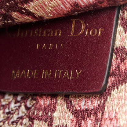 Christian Dior Oblique Mini Book Tote Burgundy Multicolor 7 of 11