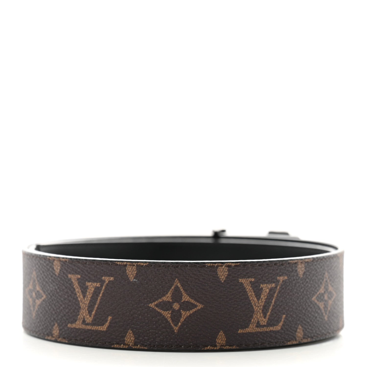Louis Vuitton Calfskin Monogram 40mm LV Friends Belt 100 40 Black 2 of 6