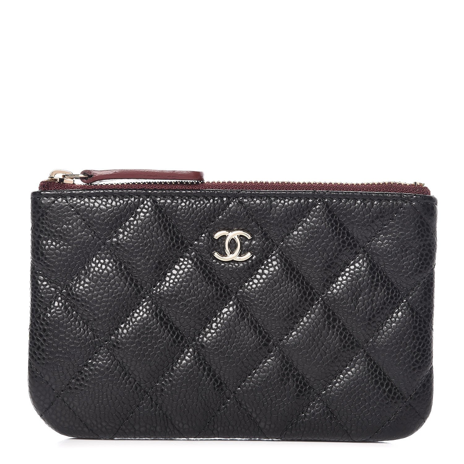 Chanel Caviar Quilted Small Cosmetic Case Black 1 of 8