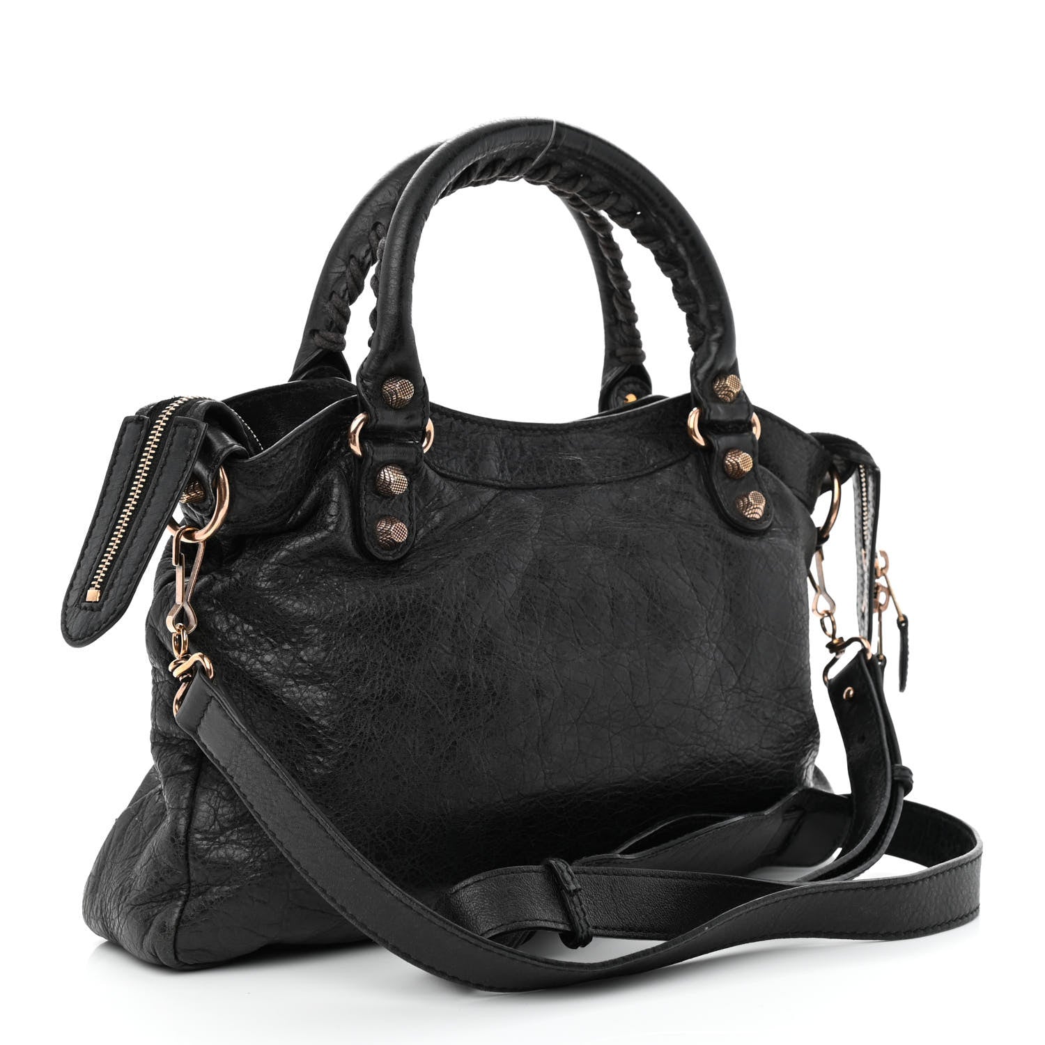 Balenciaga Agneau Giant 12 Rose Gold Hardware Town Black 3 of 13