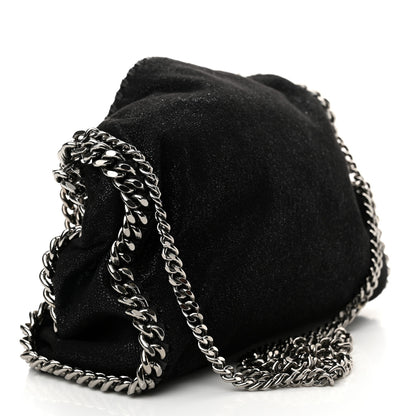 Stella McCartney Shaggy Deer Mini Falabella Fold Over Tote Black 3 of 10