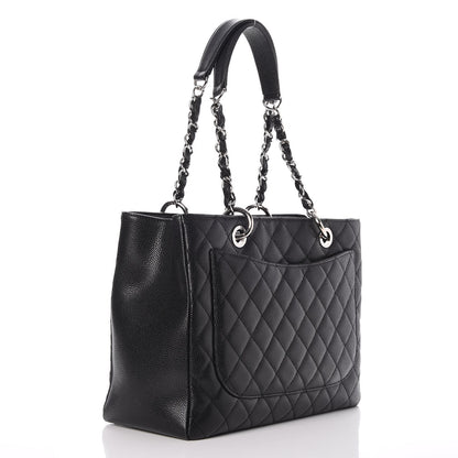 Chanel Caviar Quilted Grand Shopping Tote GST Black 3 of 10