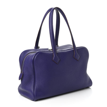 Hermes Taurillon Clemence Victoria II 35 Iris 3 of 9
