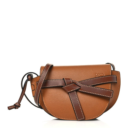 Loewe Grained Calfskin Mini Gate Crossbody Bag Caramel Pecan 1 of 8