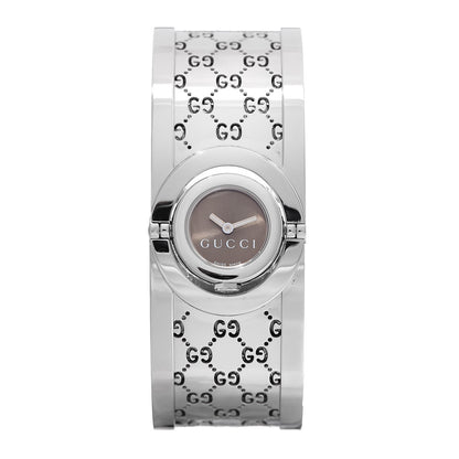 Gucci Stainless Steel 23mm Twirl Quartz Watch Brown 1 of 6