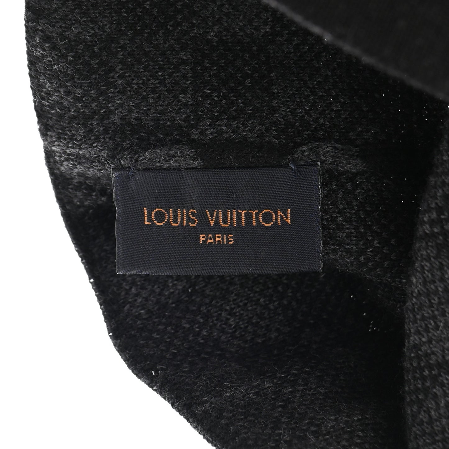 Wool Bonnet Petit Damier Graphite Beanie Hat