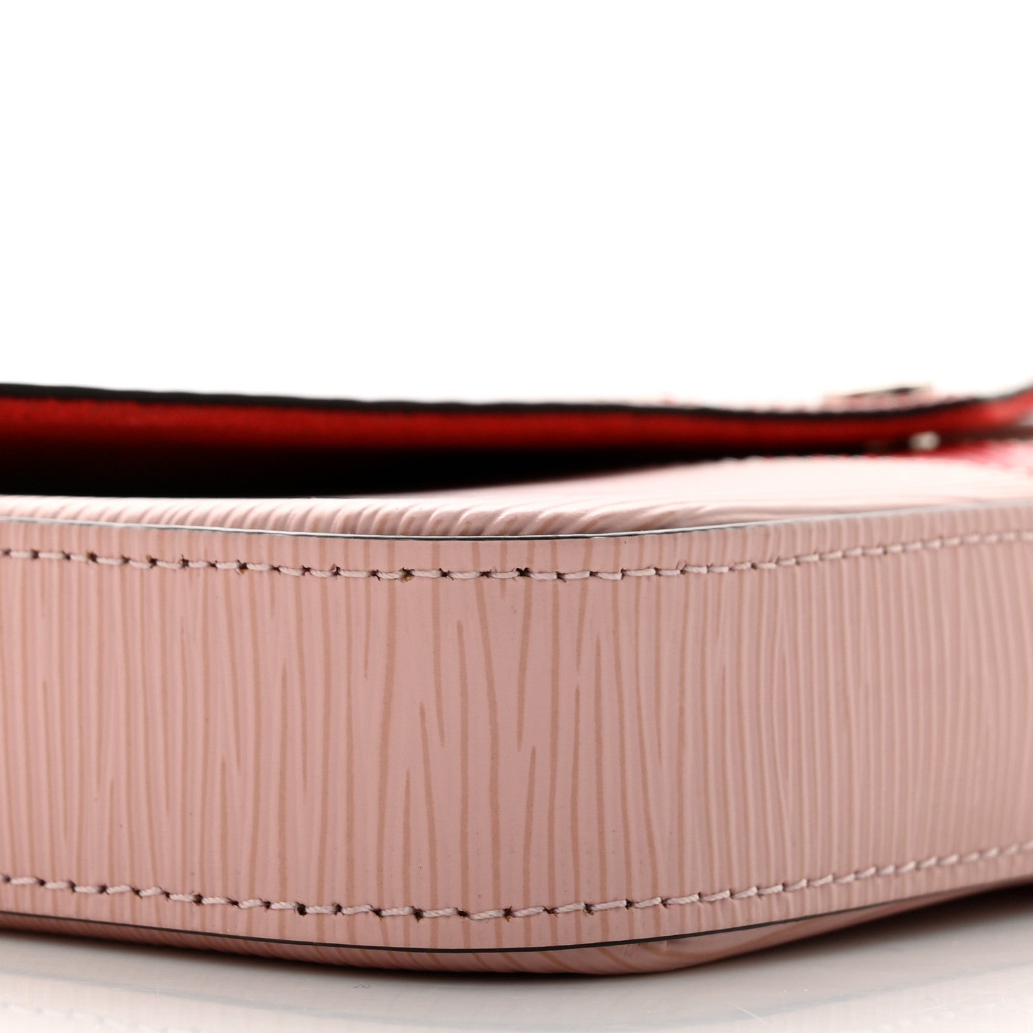 Louis Vuitton Epi Pochette Felicie Rose Ballerine Stripe 10 of 11