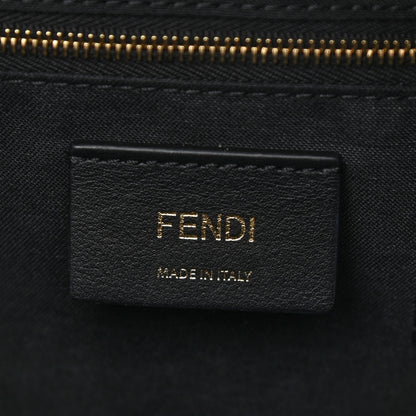 Fendi Vitello Bi-Color FF 1974 Embossed Mini Backpack Maya Black 6 of 10