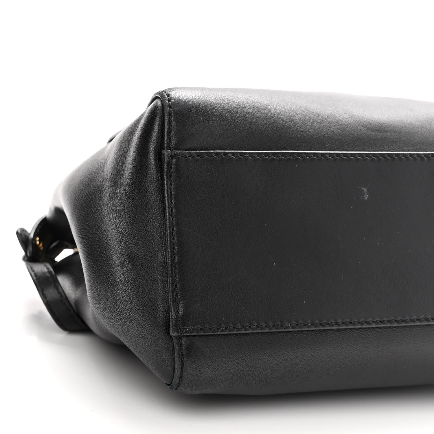 Fendi Nappa Mini Peekaboo Iconic Satchel Black 8 of 9