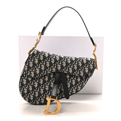 Christian Dior Oblique Saddle Bag Blue 11 of 11