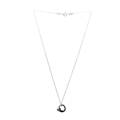 Tiffany Sterling Silver 12mm Elsa Peretti Eternal Circle Pendant Necklace 2 of 5